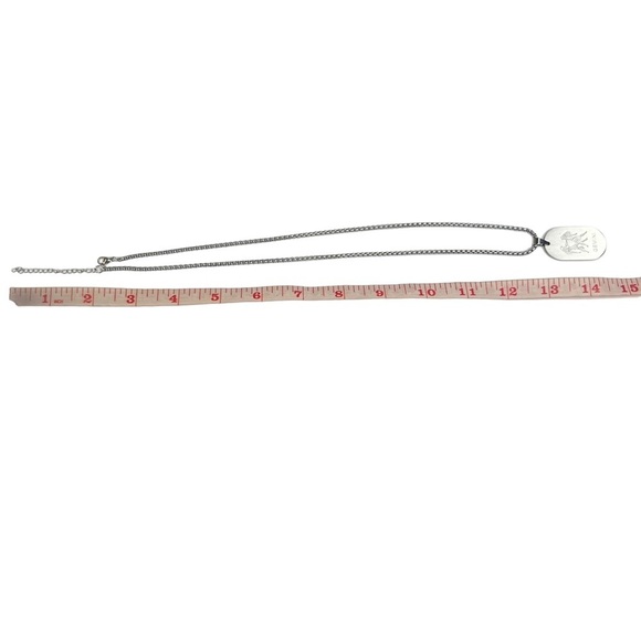 New FaithHeart Gemini Zodiac Dog Tag Rolo Chain Necklace - Picture 7 of 8